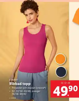 Lidl Ribbad topp erbjuda