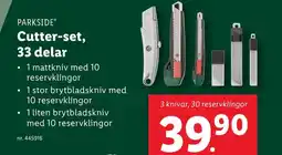 Lidl Cutter-set, 33 delar erbjuda