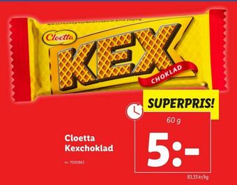 Lidl Cloetta Kexchoklad erbjuda
