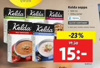 Lidl Kelda soppa erbjuda