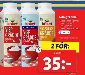 Lidl Arla grädde erbjuda