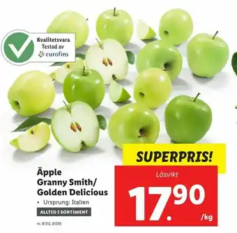 Äpple Granny Smith/ Golden Delicious