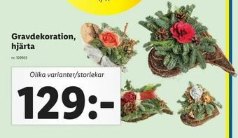 Gravdekoration, hjärta
