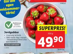 Lidl Jordgubbar erbjuda