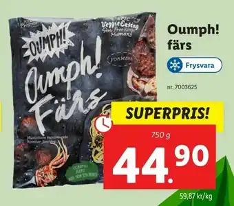 Lidl Oumph! färs erbjuda