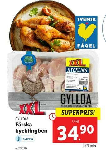 Lidl Färska kycklingben erbjuda