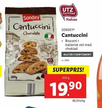 Lidl Cantuccini erbjuda