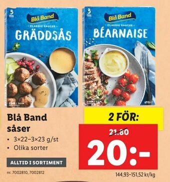Lidl Blå Band såser erbjuda