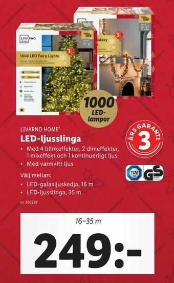 Lidl LED-ljusslinga erbjuda