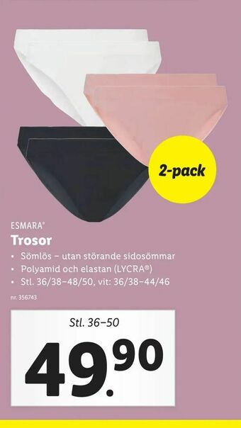 Lidl Trosor erbjuda