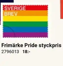 Frimärke Pride styckpris