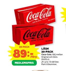 Stora Coop LÄSK 20-PACK erbjuda