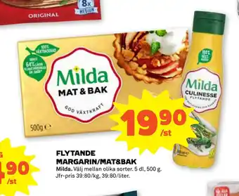Stora Coop FLYTANDE MARGARIN/MAT&BAK erbjuda