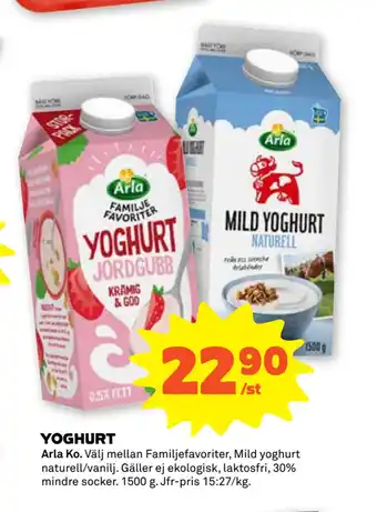 Stora Coop YOGHURT erbjuda