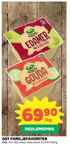 Coop OST FAMILJEFAVORITER erbjuda
