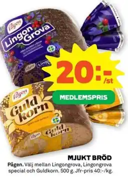 Coop Forum MJUKT BRÖD erbjuda