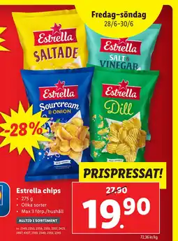 Lidl Estrella chips erbjuda