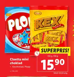 Lidl Cloetta mini choklad erbjuda