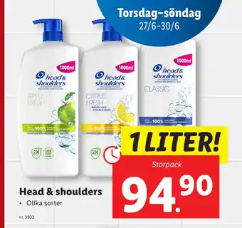 Lidl Head & shoulders erbjuda