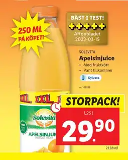 Lidl Solevita juice erbjuda