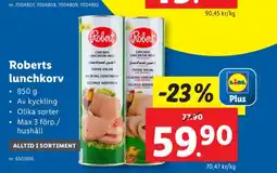 Lidl Robert kycklingkorv erbjuda