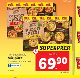 Lidl Trattoria alfredo pizza erbjuda