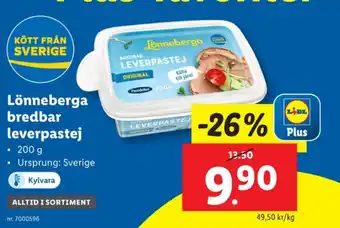 Lidl Lönneberga leverpastej erbjuda