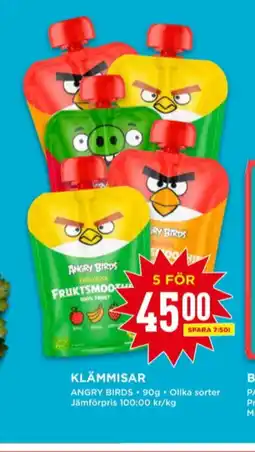 Angry birds barnmat