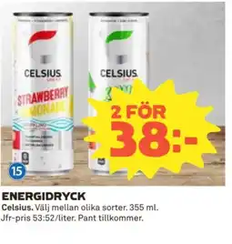 Coop ENERGIDRYCK Celsius erbjuda
