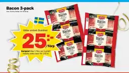Pekås Bacon 3-pack erbjuda