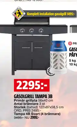 Bauhaus GASOLGRILL TAMPA 3B erbjuda