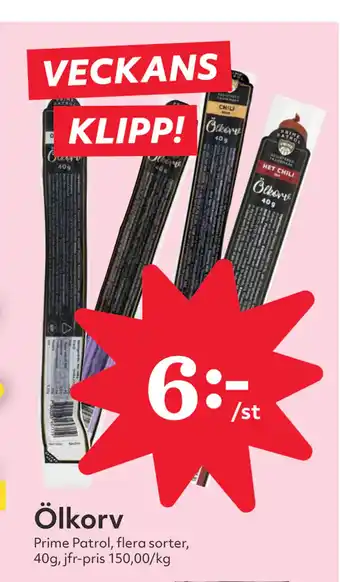 Hemköp Ölkorv erbjuda