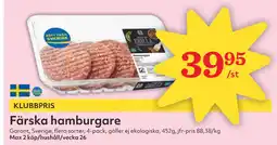 Hemköp Färska hamburgare erbjuda