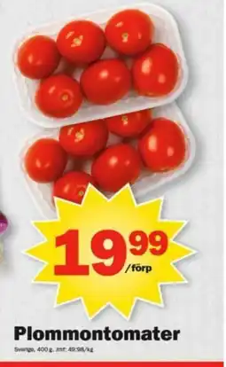 Pekås Plommontomater erbjuda