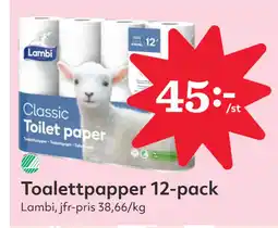 Hemköp Toalettpapper 12-pack erbjuda