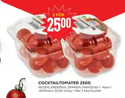 Willys Hemma COCKTAILTOMATER 250G erbjuda