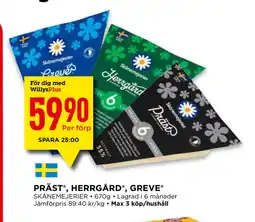 Willys PRÄST , HERRGÅRD , GREVE erbjuda