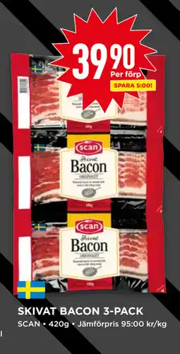 Willys SKIVAT BACON 3-PACK erbjuda