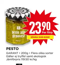 Willys PESTO erbjuda