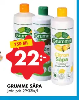 ÖoB GRUMME SÅPA erbjuda