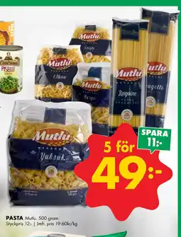 ÖoB PASTA erbjuda