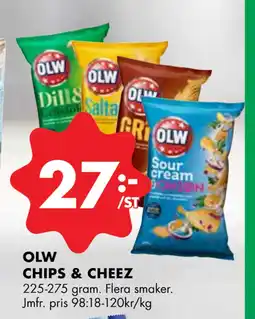 ÖoB OLW CHIPS & CHEEZ erbjuda