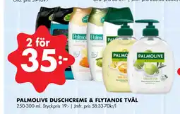 ÖoB PALMOLIVE DUSCHCREME & FLYTANDE TVÅL erbjuda