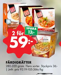 ÖoB FÄRDIGRÄTTER erbjuda
