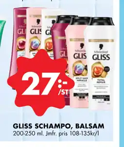 ÖoB GLISS SCHAMPO, BALSAM erbjuda