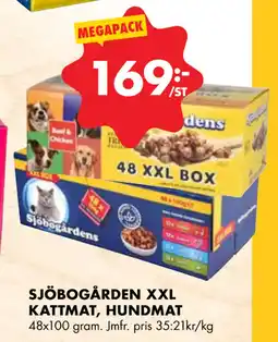 ÖoB SJÖBOGÅRDEN XXL KATTMAT, HUNDMAT erbjuda