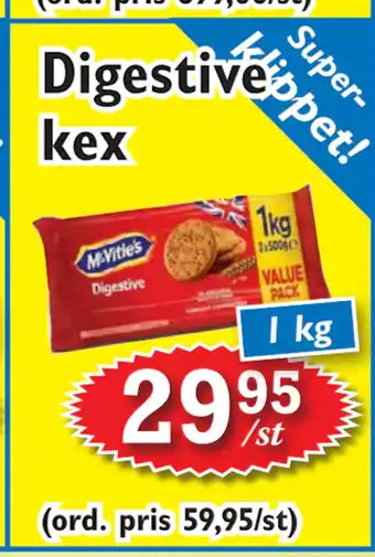 T-jarlen Digestive kex erbjuda