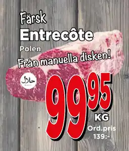 Supergrossen Entrecôte erbjuda