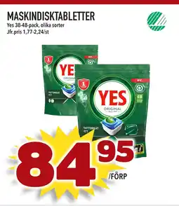 Supergrossen MASKINDISKTABLETTER erbjuda