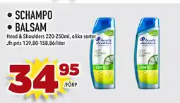 Supergrossen SCHAMPO • BALSAM erbjuda